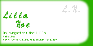 lilla noe business card